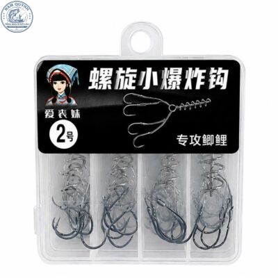 HỘP 4 LƯỠI CÂU MỘC MIÊU NỮ NỔ XOẮN – LC70