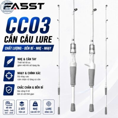CẦN CÂU LURE FIASST CC03 CHÍNH HÃNG (Có bán ngọn thay thế)