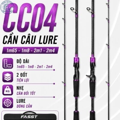 CẦN CÂU LURE FIASST CC04 CHÍNH HÃNG (Có bán ngọn thay thế)
