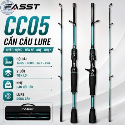 CẦN CÂU LURE FIASST CC05 CHÍNH HÃNG (Có bán ngọn thay thế)