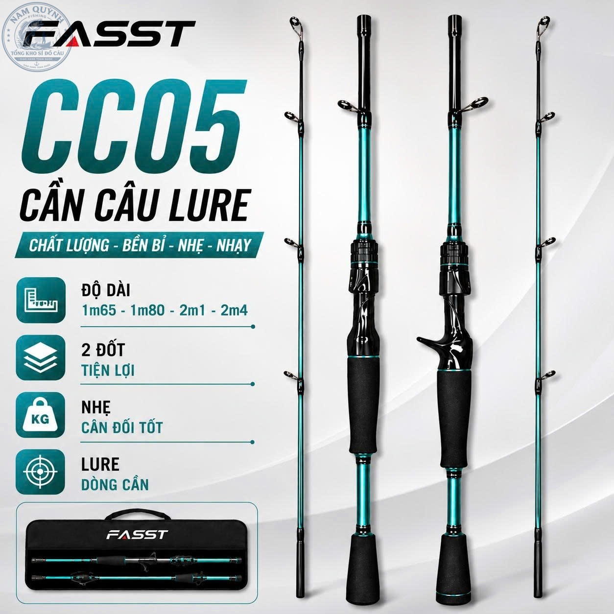 CẦN CÂU LURE FIASST CC05 CHÍNH HÃNG (Có bán ngọn thay thế) CẦN CÂU LURE FIASST CC05 CHÍNH HÃNG (Có bán ngọn thay thế)