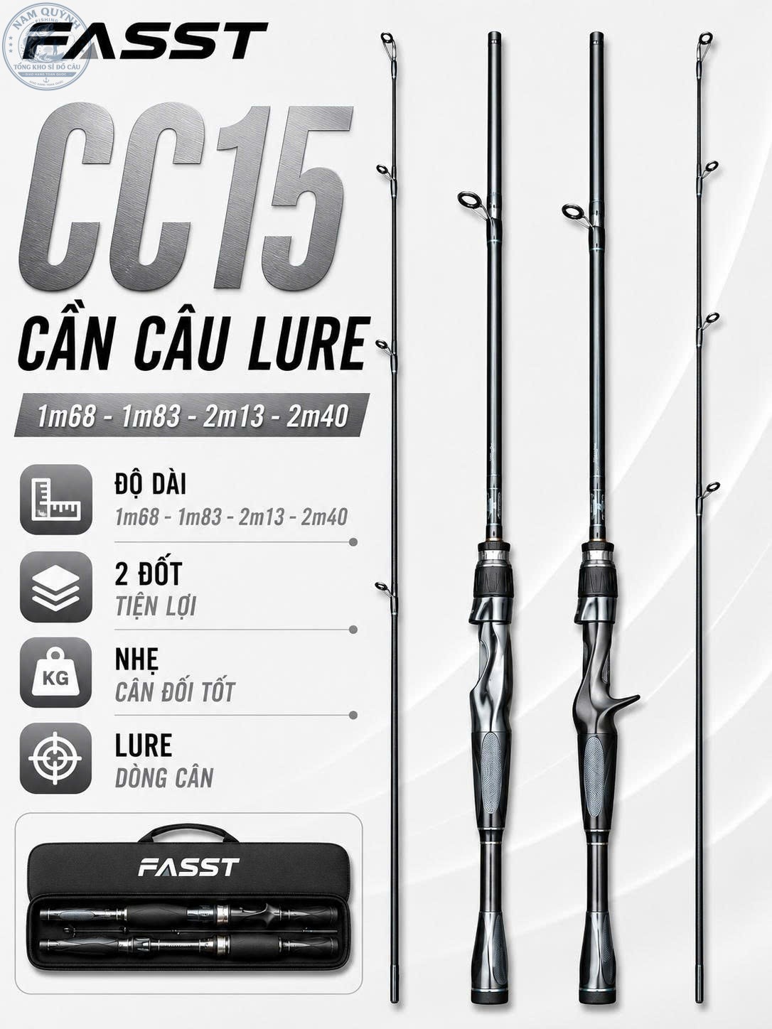 CẦN CÂU LURE FIASST CC06 CHÍNH HÃNG (Có bán ngọn thay thế) CẦN CÂU LURE FIASST CC06 CHÍNH HÃNG (Có bán ngọn thay thế)