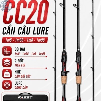CẦN CÂU LURE FIASST CC20 CHÍNH HÃNG (Có bán ngọn thay thế)