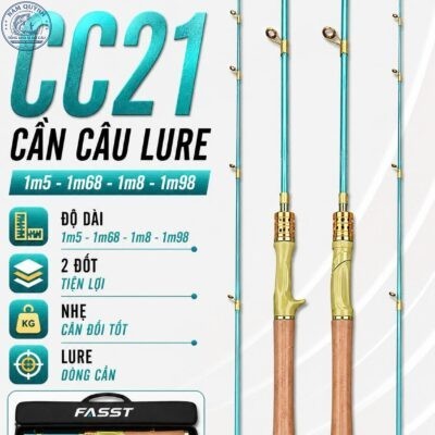 CẦN CÂU LURE FIASST CC21 CHÍNH HÃNG (Có bán ngọn thay thế)