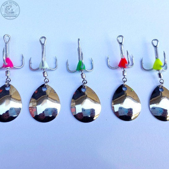 Lưỡi 3 tiêu bạc đính Sequin LC61 Lưỡi 3 tiêu bạc đính Sequin LC61