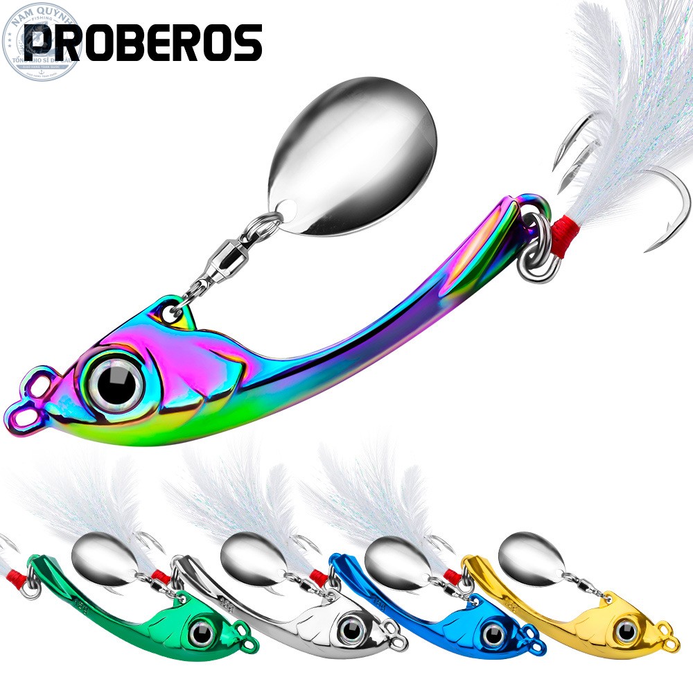 Mồi Jig Sequin Rung Có Lông Proberos Chính Hãng-MO65 Mồi Jig Sequin Rung Có Lông Proberos Chính Hãng-MO65