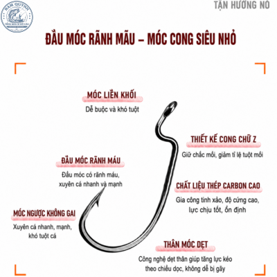 Lưỡi Câu Carbon Bụng Rộng - LC87