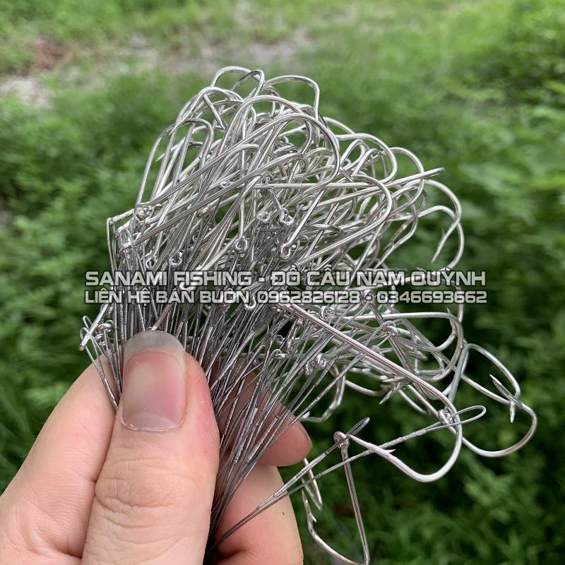 Túm 100 Cáp Chim Thép Trắng Kèm Lưỡi - LC26 Túm 100 Cáp Chim Thép Trắng Kèm Lưỡi - LC26