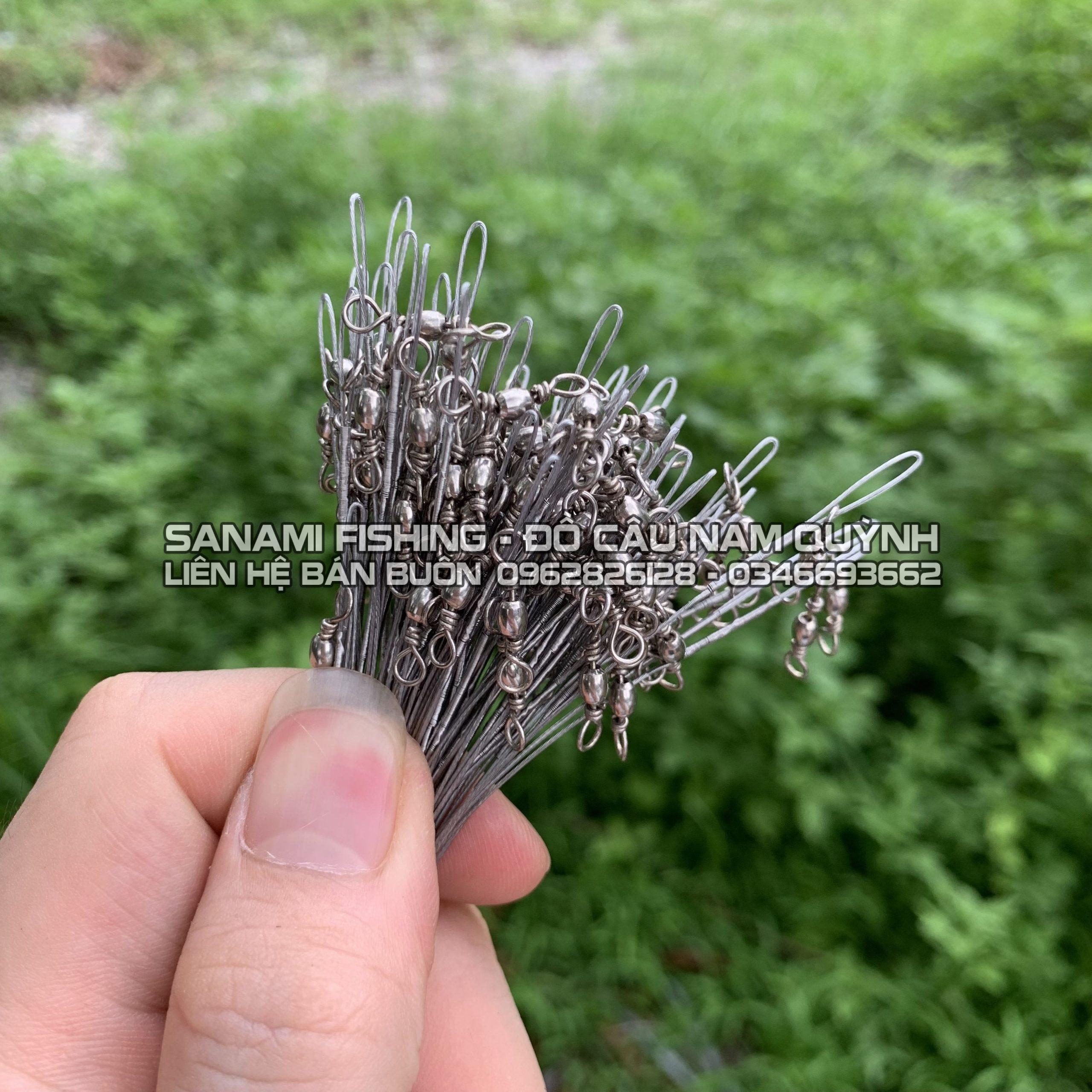 Túm 100 Cáp Chim Thép Trắng Kèm Lưỡi - LC26 Túm 100 Cáp Chim Thép Trắng Kèm Lưỡi - LC26