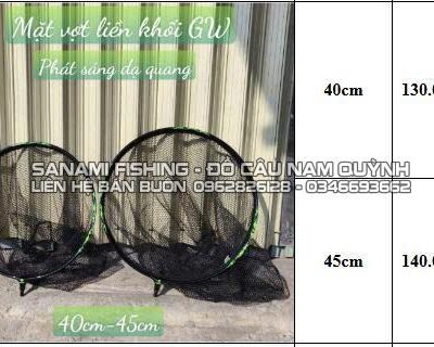 Mặt vợt liền khối GW phát sáng dạ quang-40cm