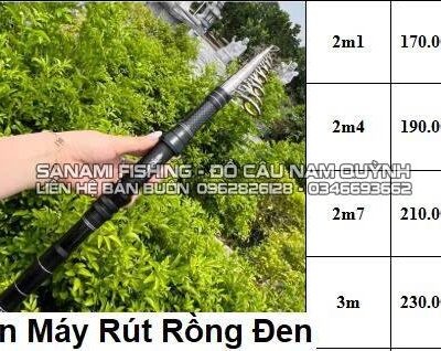 Cần câu máy rút rồng đen 2m1