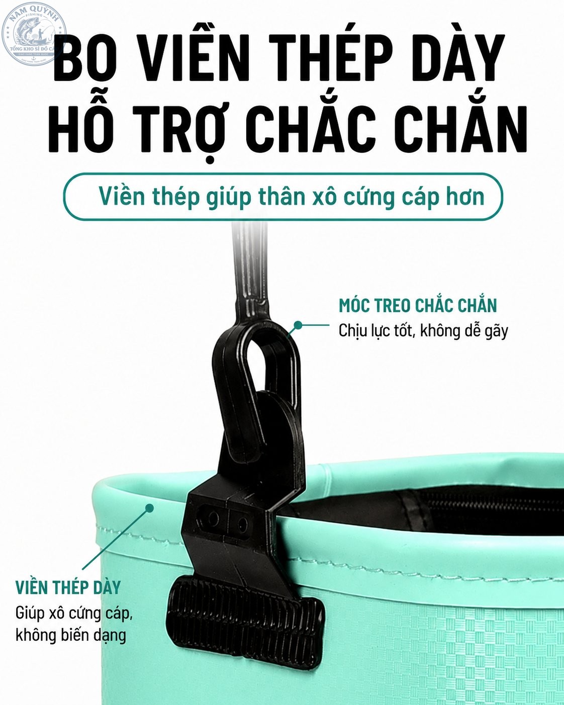 Xô Câu Đài Gấp Gọn MINGTU Không Dây-Có Dây Chính Hãng - HPK33 Xô Câu Đài Gấp Gọn MINGTU Không Dây-Có Dây Chính Hãng - HPK33