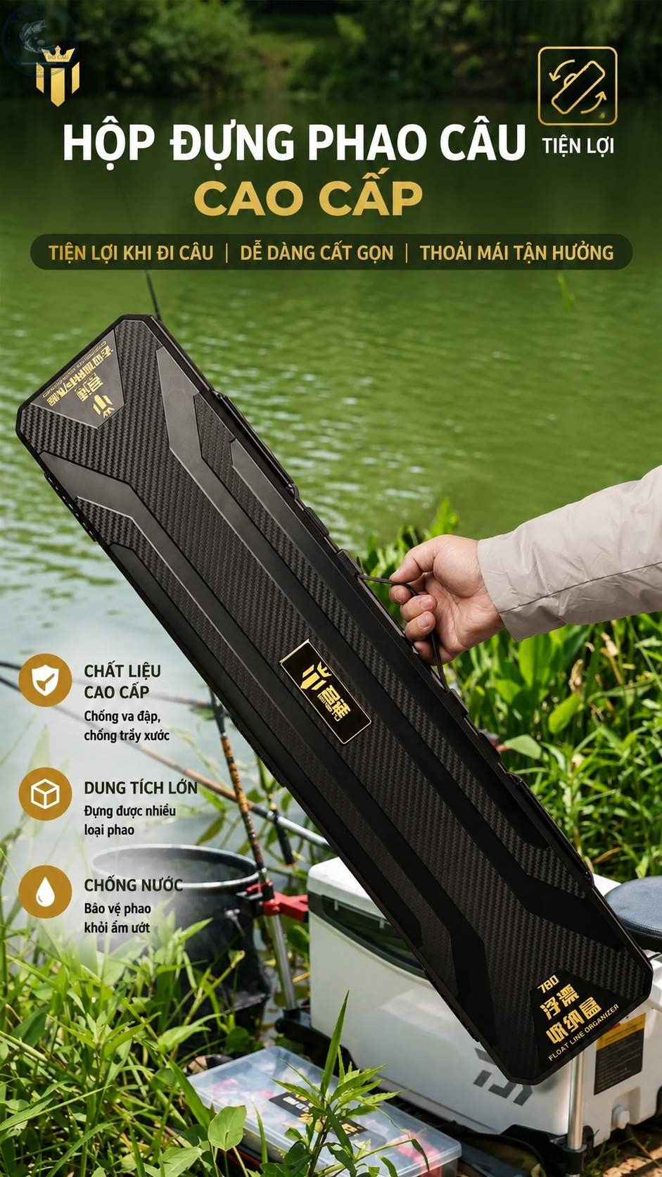 Hộp Đựng Phao Câu Cỡ Lớn MINGTU Chính Hãng Dài 78cm-HPK29 Hộp Đựng Phao Câu Cỡ Lớn MINGTU Chính Hãng Dài 78cm-HPK29