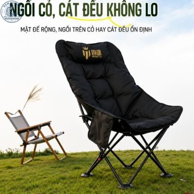 Ghế Dã Ngoại Dài, Câu Cá Mingtu Chính Hãng-HPK30
