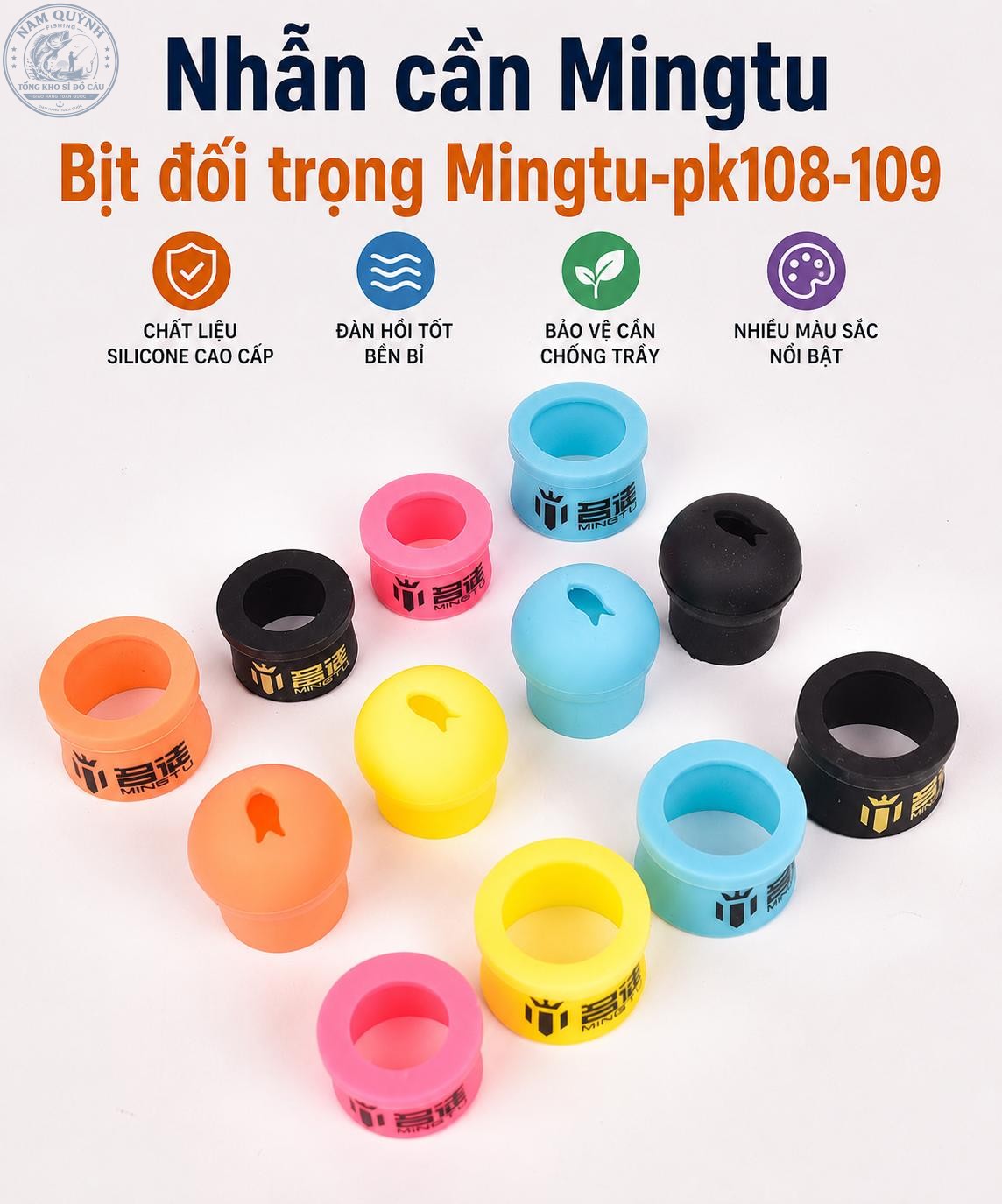 Set 5 Nhẫn Cần Mingtu Chính Hãng-PK108 Set 5 Nhẫn Cần Mingtu Chính Hãng-PK108