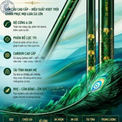Cần Câu Tay Săn Hàng Khổng Tước Linh Cự  Thương Hiệu ChuangWei-TRY&V CC27