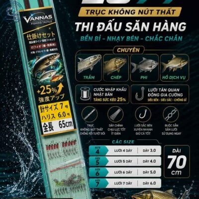 THẺO KHÔNG NÚT THẮT THI ĐẤU SĂN HÀNG VANNAS-LC77