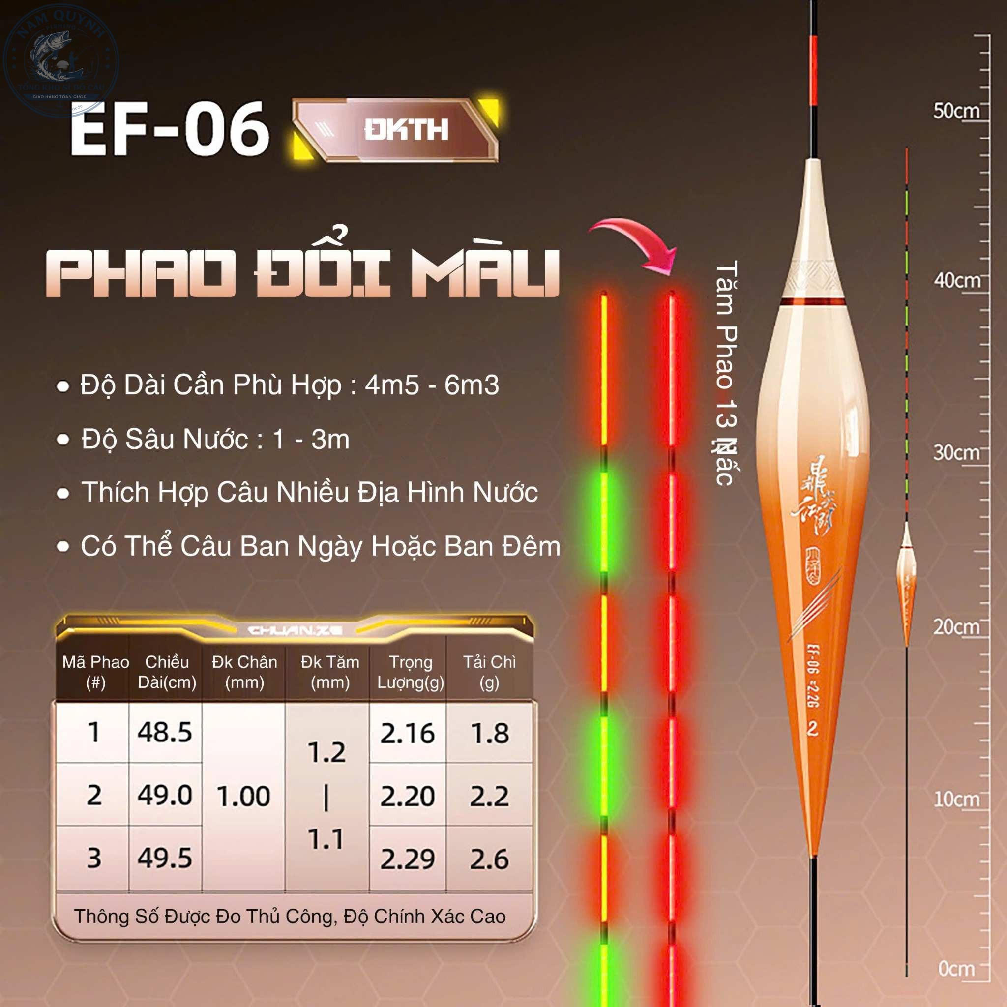 Phao Điện Định Kiếm EF Chính Hãng Ko Đổi Màu-PC09 Phao Điện Định Kiếm EF Chính Hãng Ko Đổi Màu-PC09