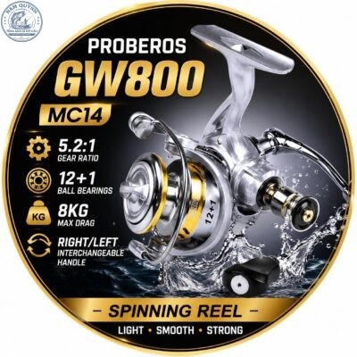 MÁY CÂU CÁ CHÍNH HÃNG PROBEROS GW800-MC14