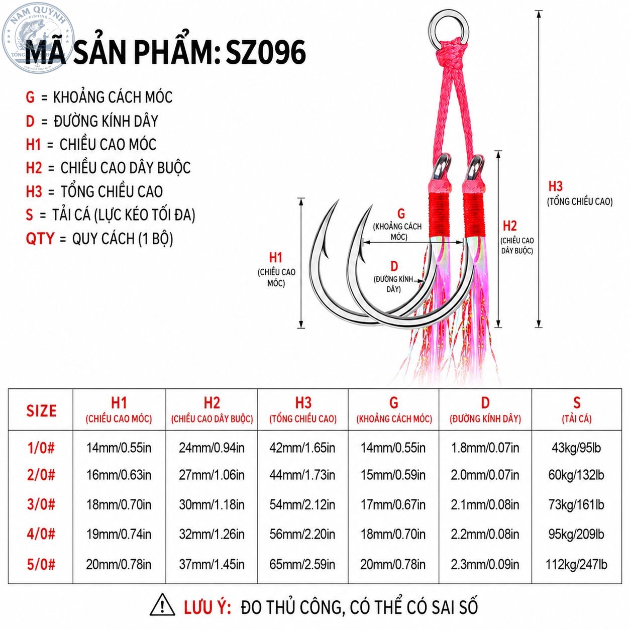 Lưỡi Câu Biển PROBEROS-LC95 Lưỡi Câu Biển PROBEROS-LC95
