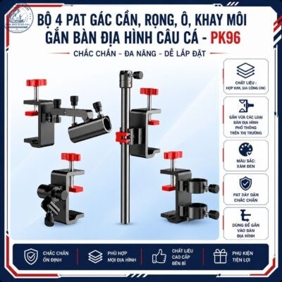 Bộ 4 Pat gắn bàn địa hình câu cá-PK96