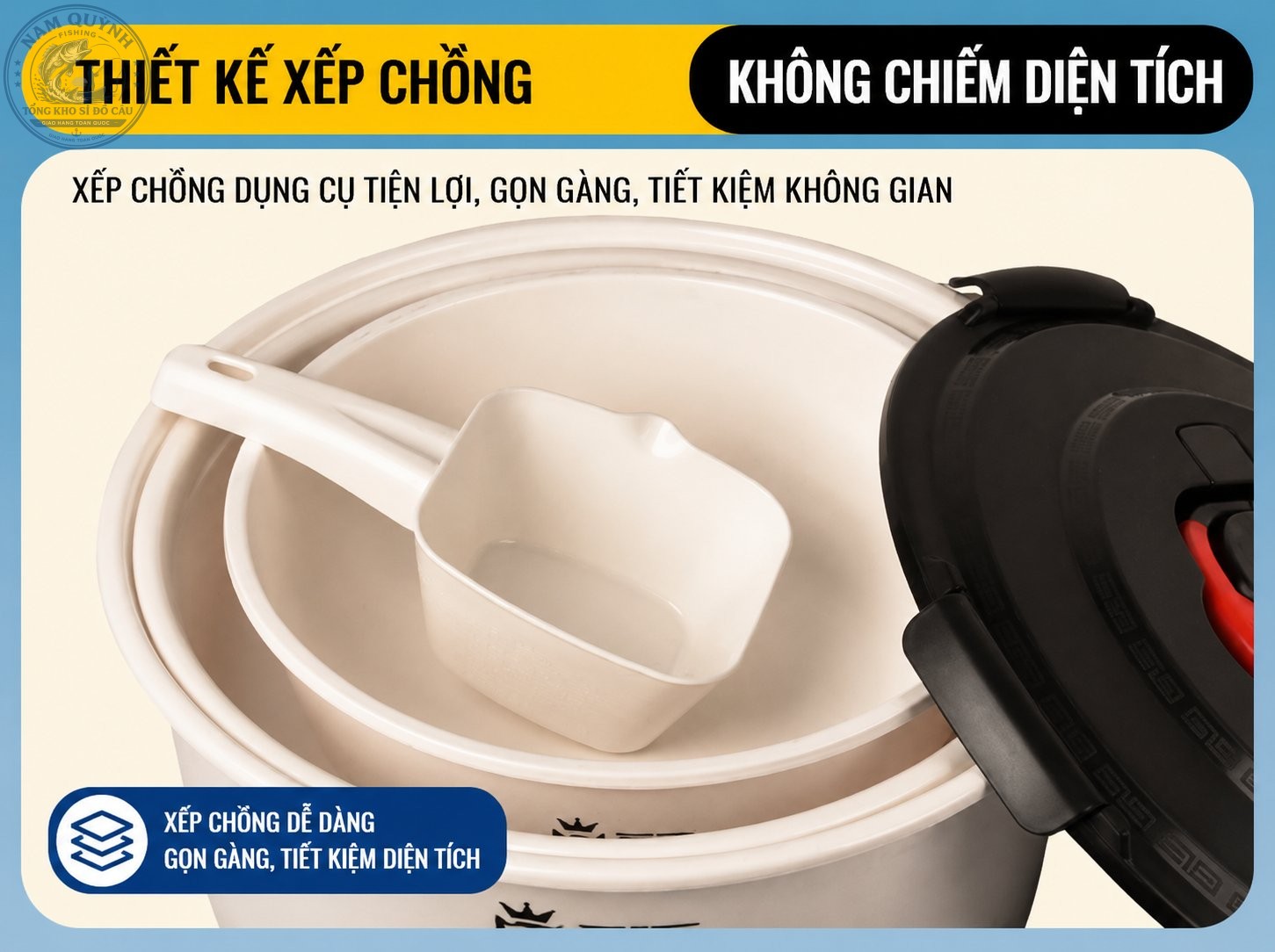 Bộ 4 Món Chậu Đựng Mồi Đa Năng Mingtu-HPK36 Bộ 4 Món Chậu Đựng Mồi Đa Năng Mingtu-HPK36