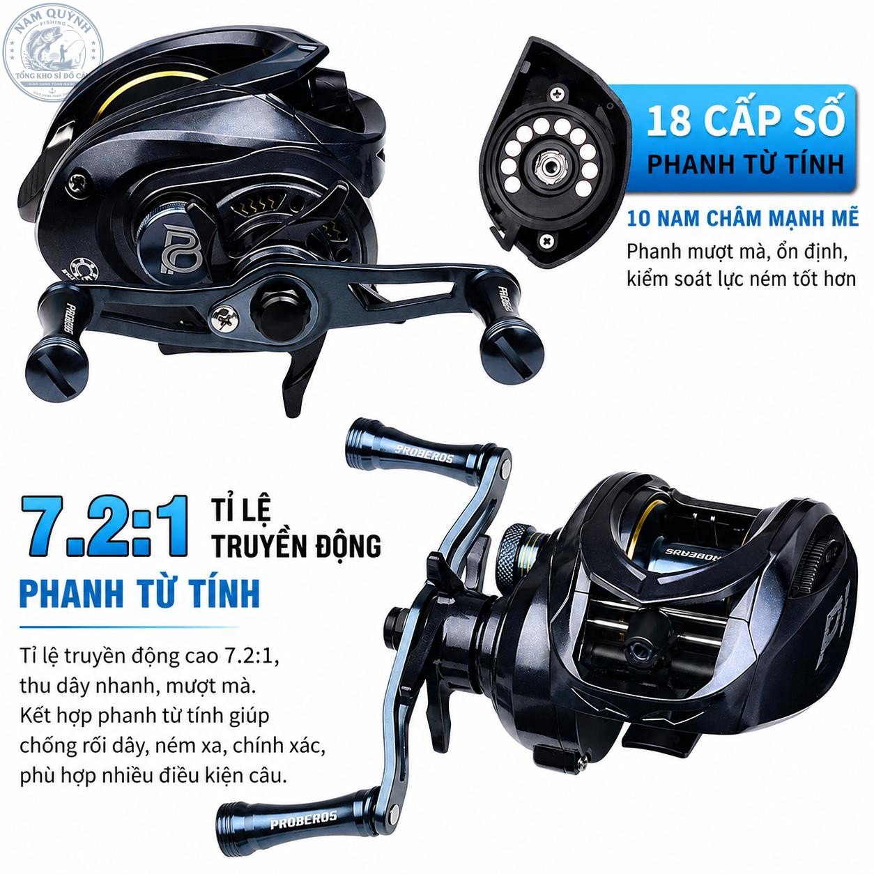 Máy Câu Ngang PROBEROS Chính Hãng Có Tiếng Drag Click-MC13 Máy Câu Ngang PROBEROS Chính Hãng Có Tiếng Drag Click-MC13