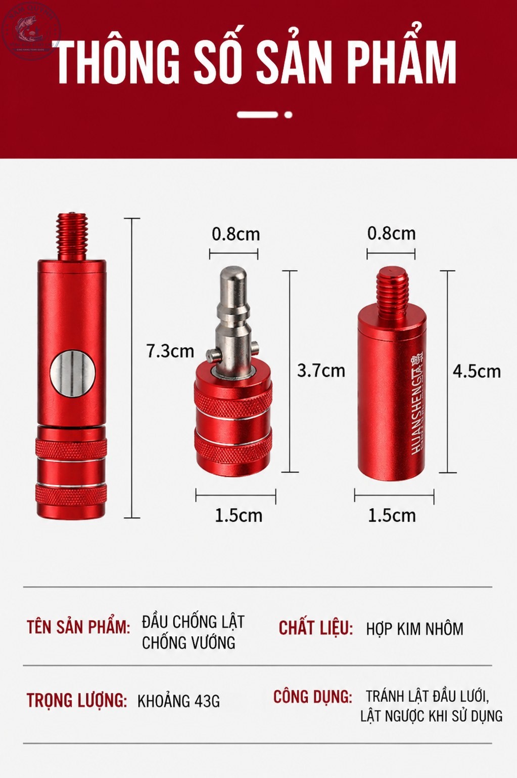 Đầu Nối Vợt Huansheng Chính Hãng-PK149 Đầu Nối Vợt Huansheng Chính Hãng-PK149
