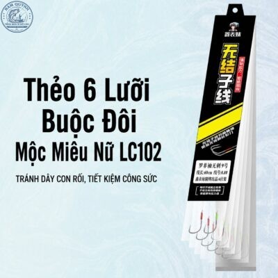 Thẻo 6 Lưỡi Buộc Đôi Mộc Miêu Nữ-LC102