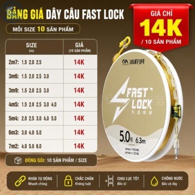 Trục Câu Đài S-Fast Lock Chính hãng Chuanze - DT20