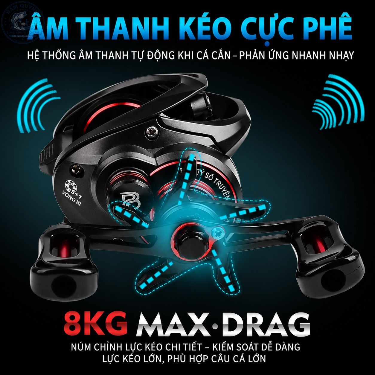 Máy Câu Ngang Proberos Có Tiếng Dragclick-MC11 Máy Câu Ngang Proberos Có Tiếng Dragclick-MC11