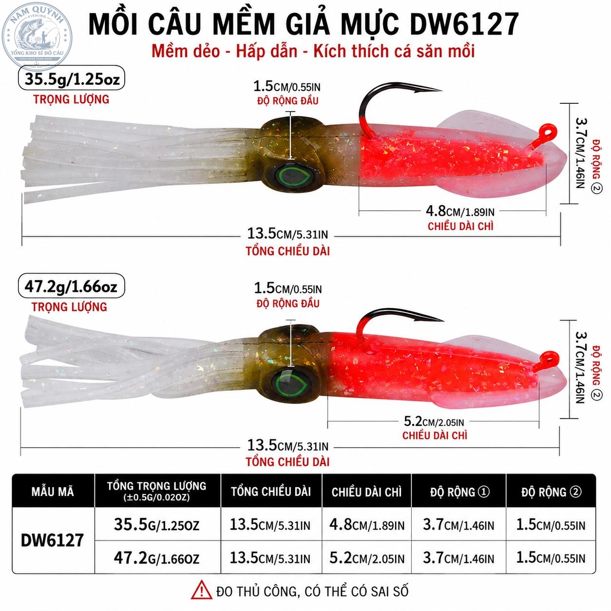 Mồi Giả Câu Lure Mực Dạ Quang Proberos-MO97 Mồi Giả Câu Lure Mực Dạ Quang Proberos-MO97