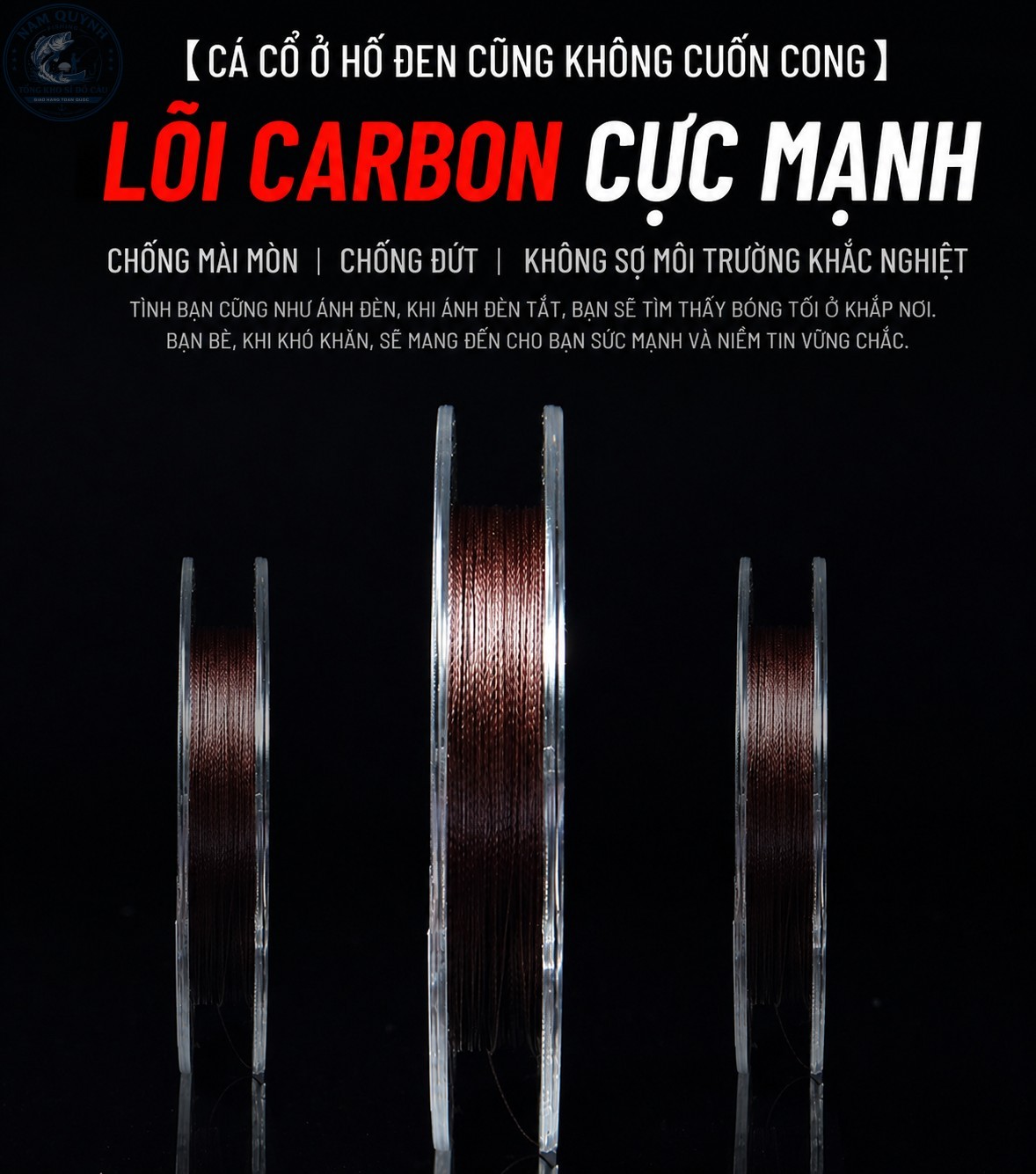 Dây PE Lõi Carbon 30m Huansheng Loại Thường-DC04 Dây PE Lõi Carbon 30m Huansheng Loại Thường-DC04
