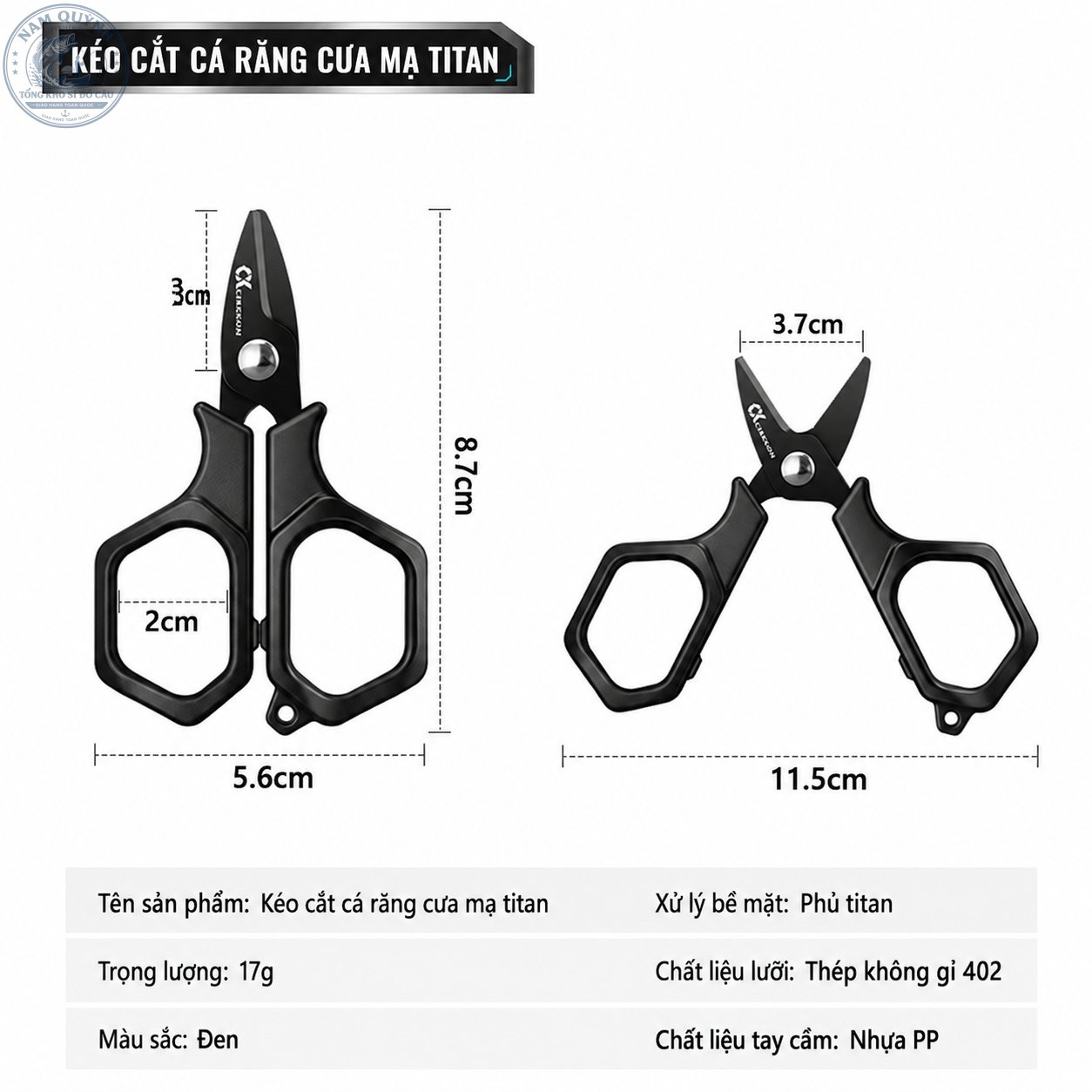 Kéo Cắt Cước, Cắt Mồi Chuixian-PK143 Kéo Cắt Cước, Cắt Mồi Chuixian-PK143