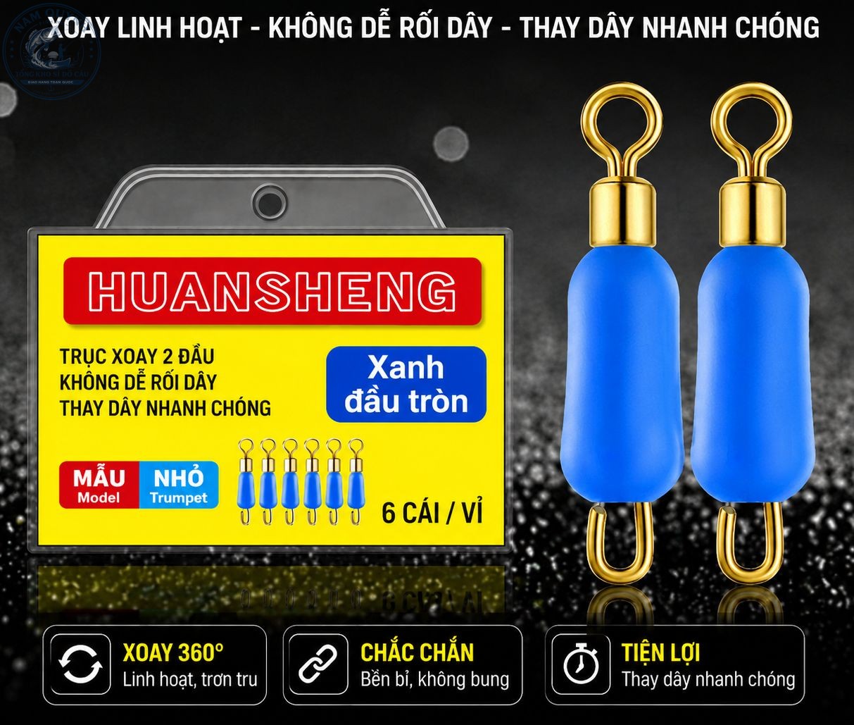 VỈ 6 CHIẾC KHÓA LINK 9 HUANSHENG – PK148 VỈ 6 CHIẾC KHÓA LINK 9 HUANSHENG – PK148
