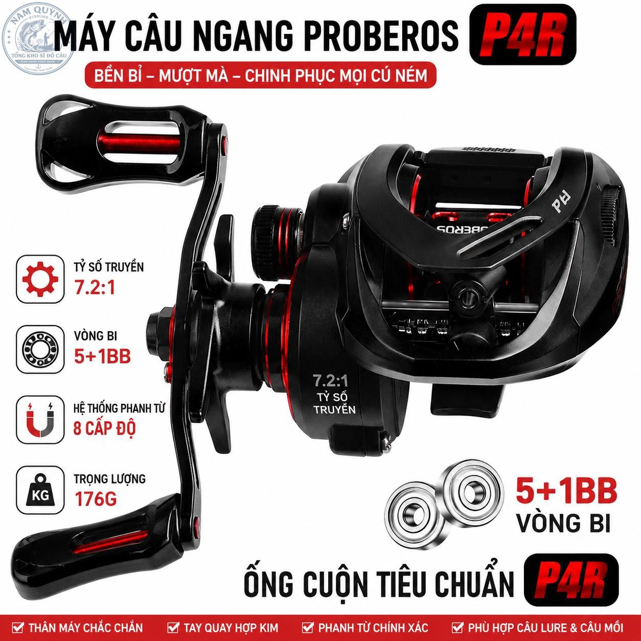 Máy Câu Ngang Proberos Có Tiếng Dragclick-MC11 Máy Câu Ngang Proberos Có Tiếng Dragclick-MC11