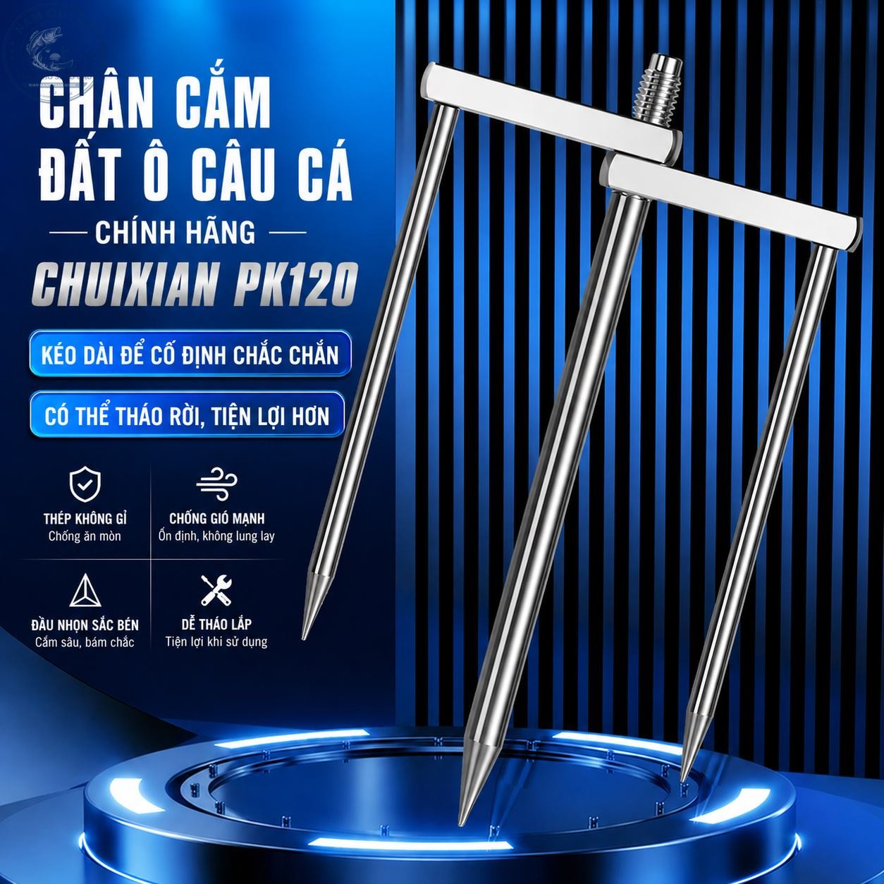 CHÂN CẮM Ô CÂU CÁ CHÍNH HÃNG CHUIXIAN-PK120 CHÂN CẮM Ô CÂU CÁ CHÍNH HÃNG CHUIXIAN-PK120
