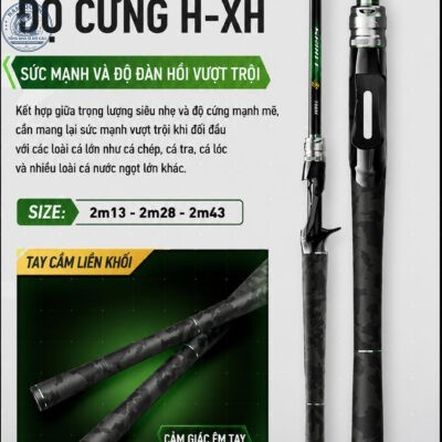 Cần Câu Lure Chuangwei TRY&V Chính Hãng Khoen Fuji H-XH Đứng-Ngang-CC33