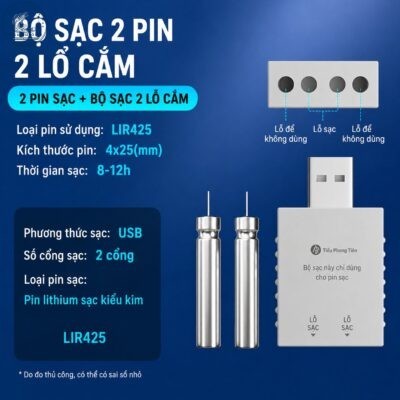 Sạc Pin Tiểu Phượng Hoàng Chính Hãng CR425-316-322- PK153