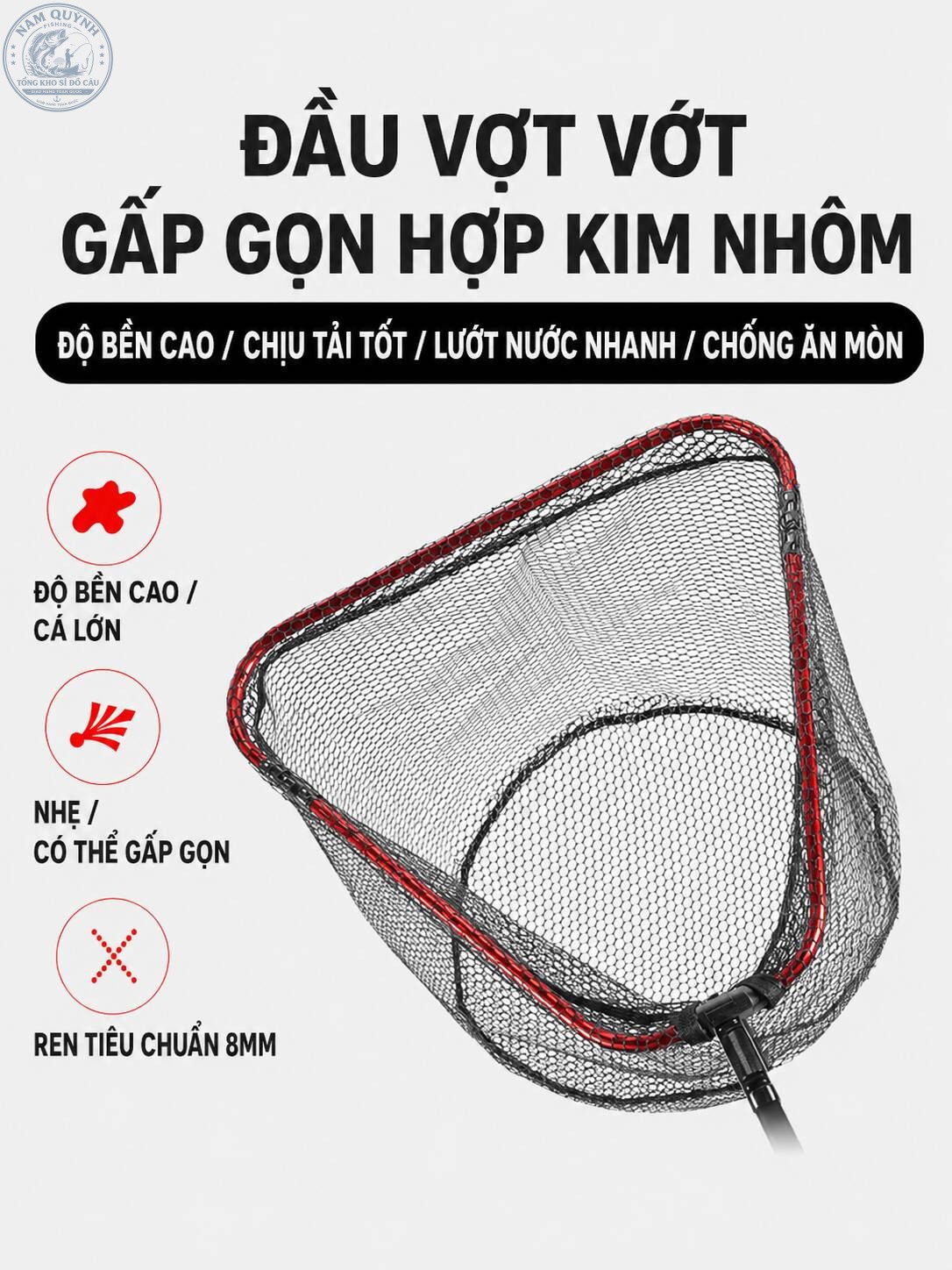 Vành Vợt Gấp Gọn Huansheng Chính Hãng-PK164