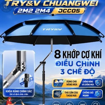 Ô CÂU CÁ CHÍNH HÃNG TRY&V CHUANGWEI 2M2 - 2M4 OCC05