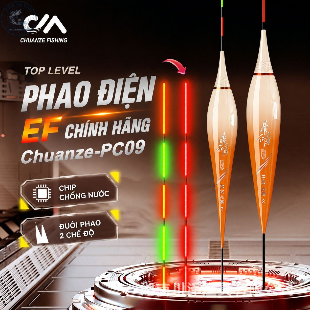 Phao Điện Định Kiếm EF Chính Hãng Ko Đổi Màu-PC09 Phao Điện Định Kiếm EF Chính Hãng Ko Đổi Màu-PC09