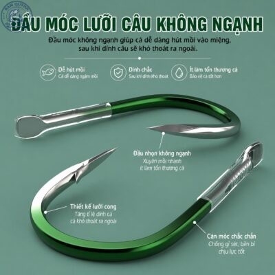 Set 150 Lưỡi Săn Hàng Bọc Đầu Xanh Lá – LC91