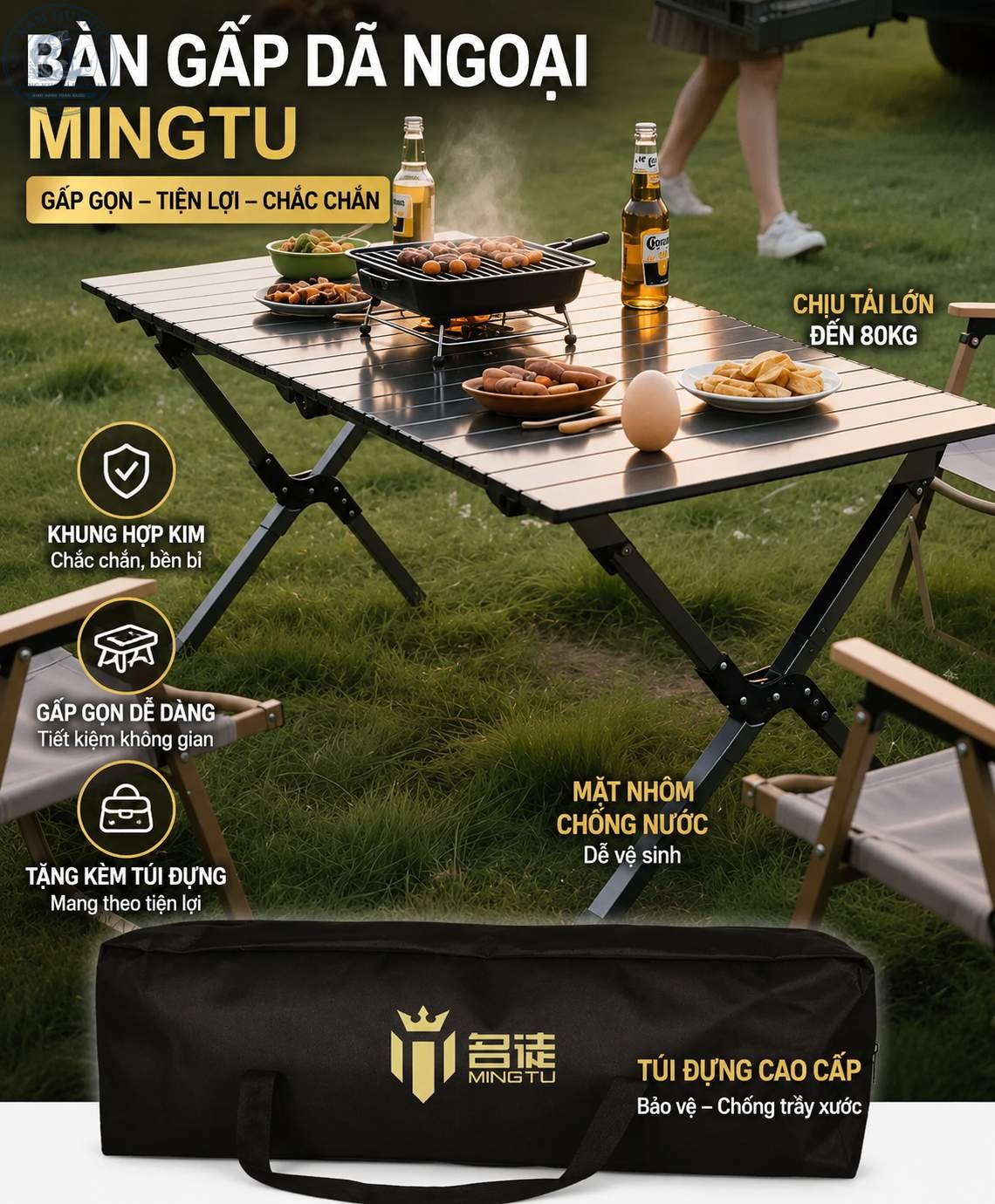 Bàn Dã Ngoại Mingtu-HPK37 Bàn Dã Ngoại Mingtu-HPK37