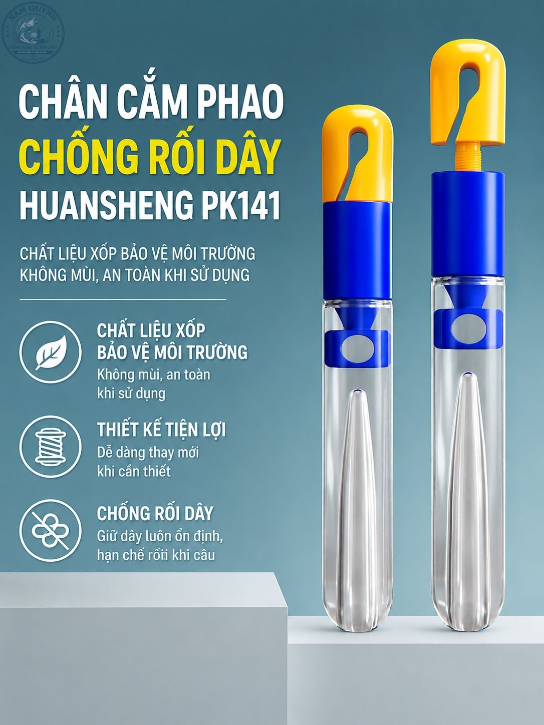 Vỉ 50 Chiếc Chân Cắm Phao Huansheng Thế Hệ Mới-PK141 Vỉ 50 Chiếc Chân Cắm Phao Huansheng Thế Hệ Mới-PK141