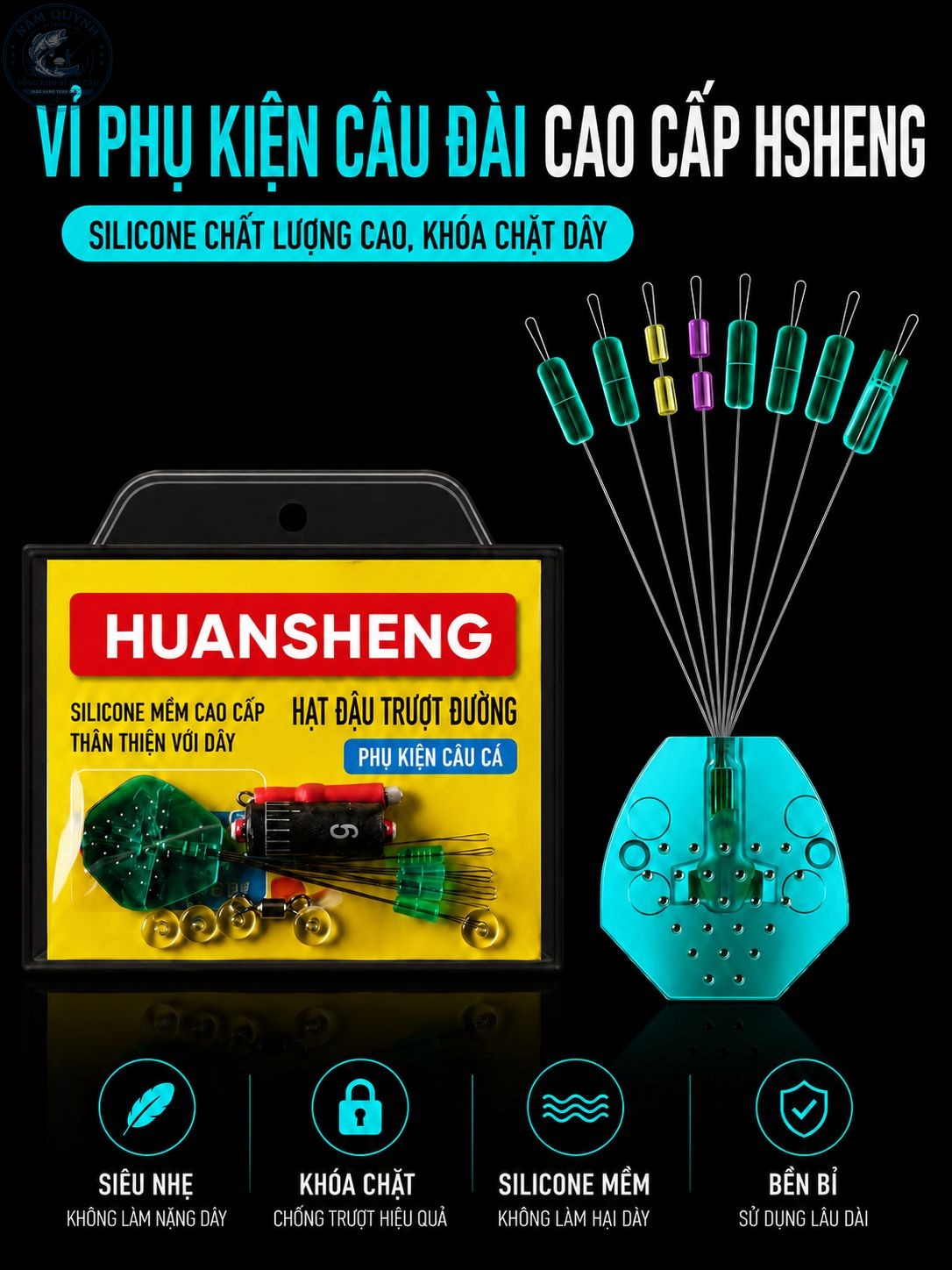 Vỉ Phụ Kiện Câu Đài Cao Cấp Hsheng - PK102 Vỉ Phụ Kiện Câu Đài Cao Cấp Hsheng - PK102