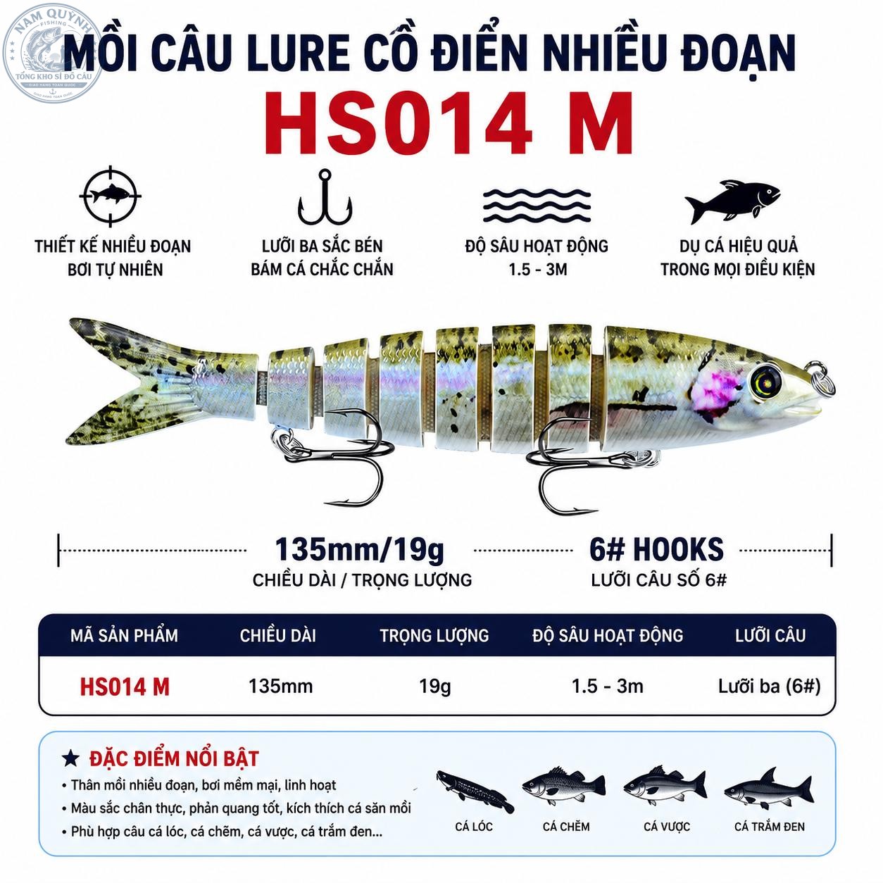 Mồi Câu Cá Cắt Khúc Câu Lure 19G Proberos-MO96 Mồi Câu Cá Cắt Khúc Câu Lure 19G Proberos-MO96