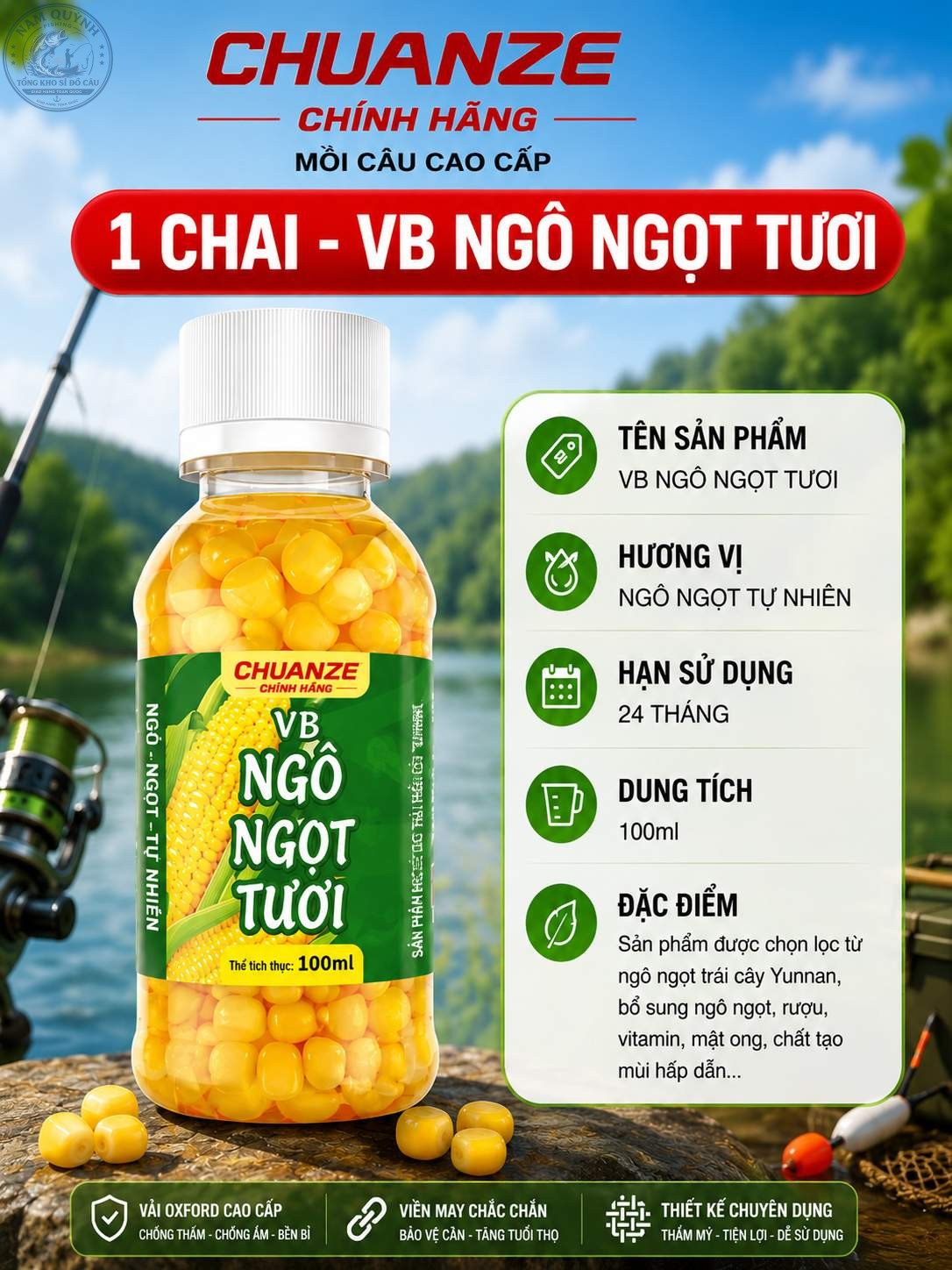 MỒI TỔNG HỢP DẠNG HẠT NGÔ CHUANZE CHÍNH HÃNG-MO77