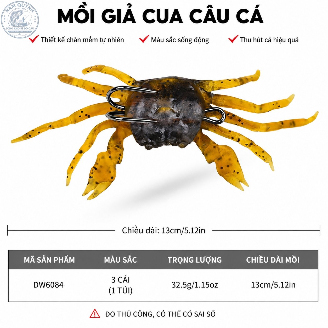 Mồi Mềm Sinh Học Giả Cua PROBEROS-MO76 Mồi Mềm Sinh Học Giả Cua PROBEROS-MO76