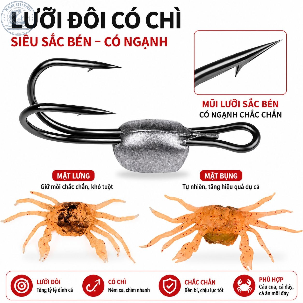 Mồi Mềm Sinh Học Giả Cua PROBEROS-MO76 Mồi Mềm Sinh Học Giả Cua PROBEROS-MO76